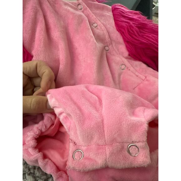 EUC Pottery Barn Kids Pink Plush Baby Flamingo 3D Halloween Costume 0-6 months - Picture 4 of 4